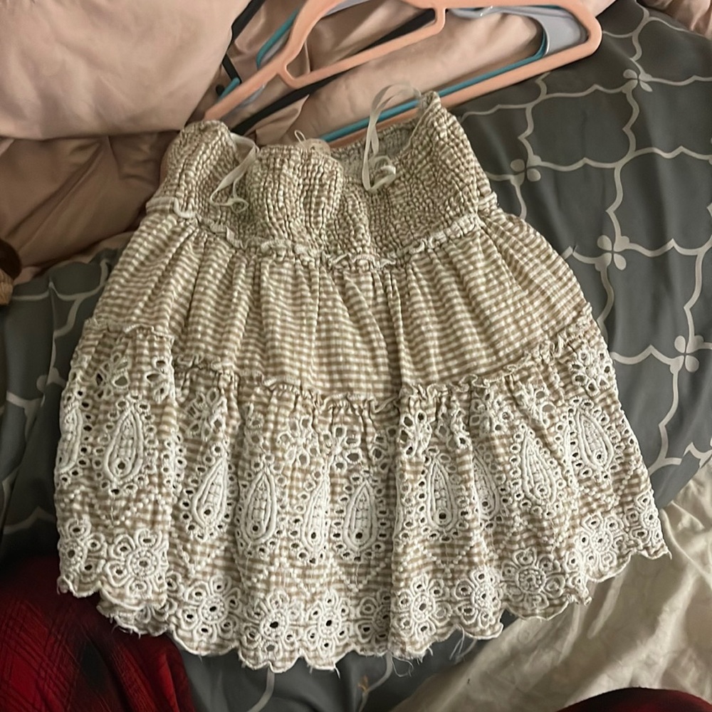 strapless flowy shirt never worn